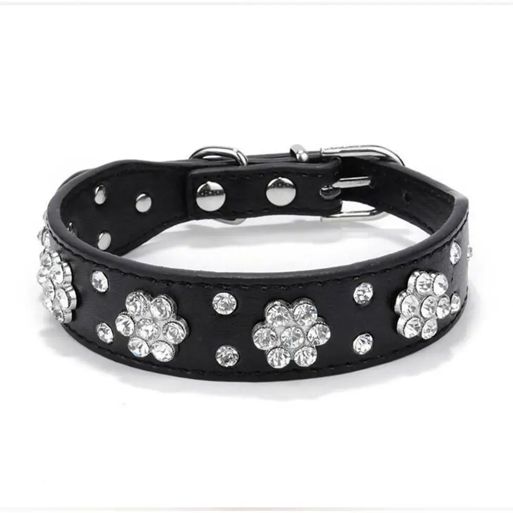 Стразы в форме цветущей сливы TPFOCUS искусственная кожа ошейник для собак