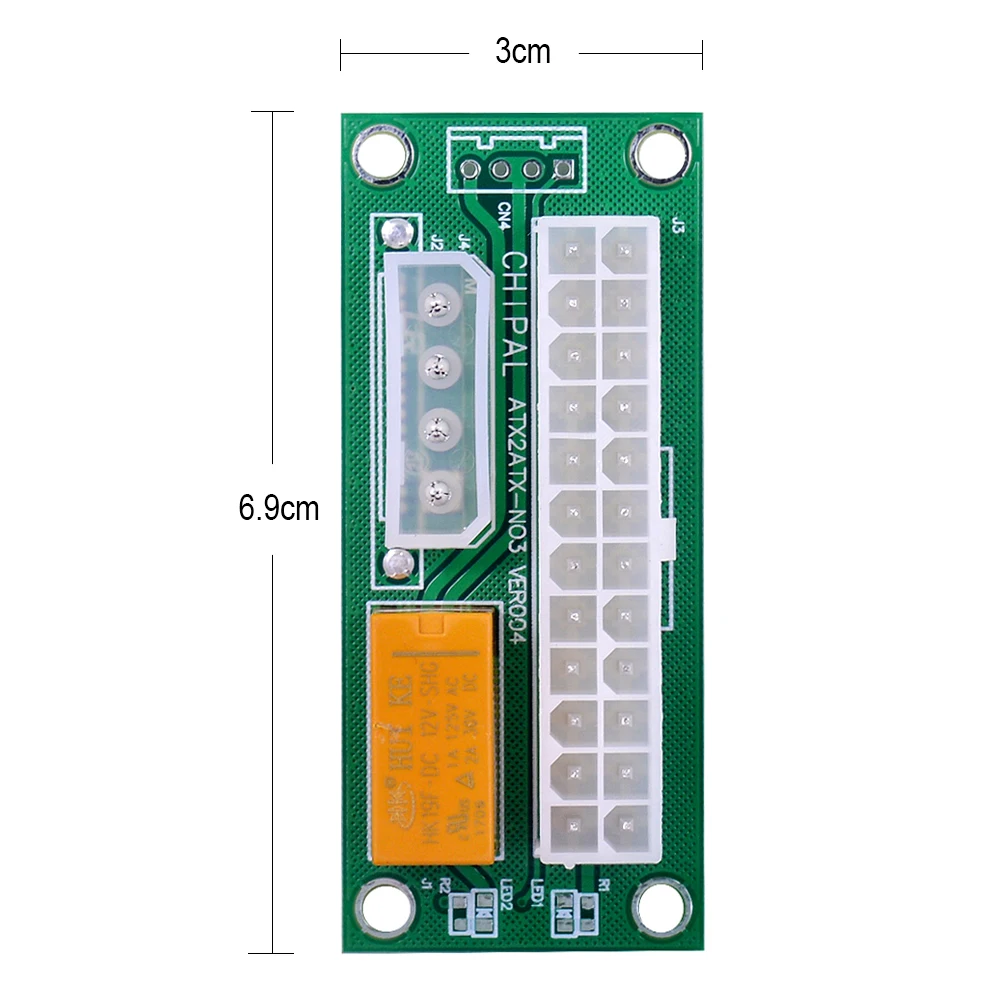 CHIPAL 10 шт. ATX 24 контакта на 4 двойной блок питания синхронизация стартер удлинитель