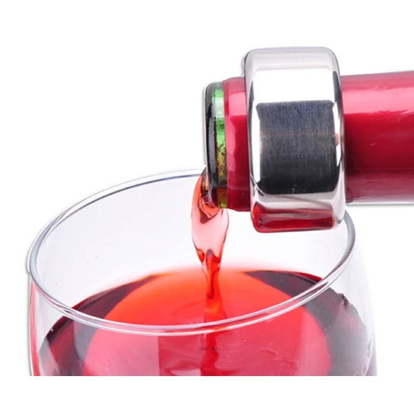 Бесплатная доставка! Круглый воротник из нержавеющей стали для бутылки вина пива