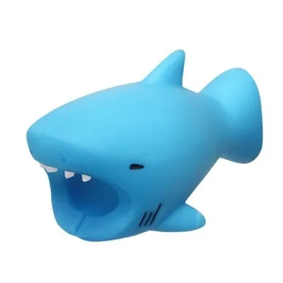 bule shark Кабель укус Cable Buddies Protector Animal Puppy Cable For Iphone Morsure Dropshipping - Цвет: bule shark
