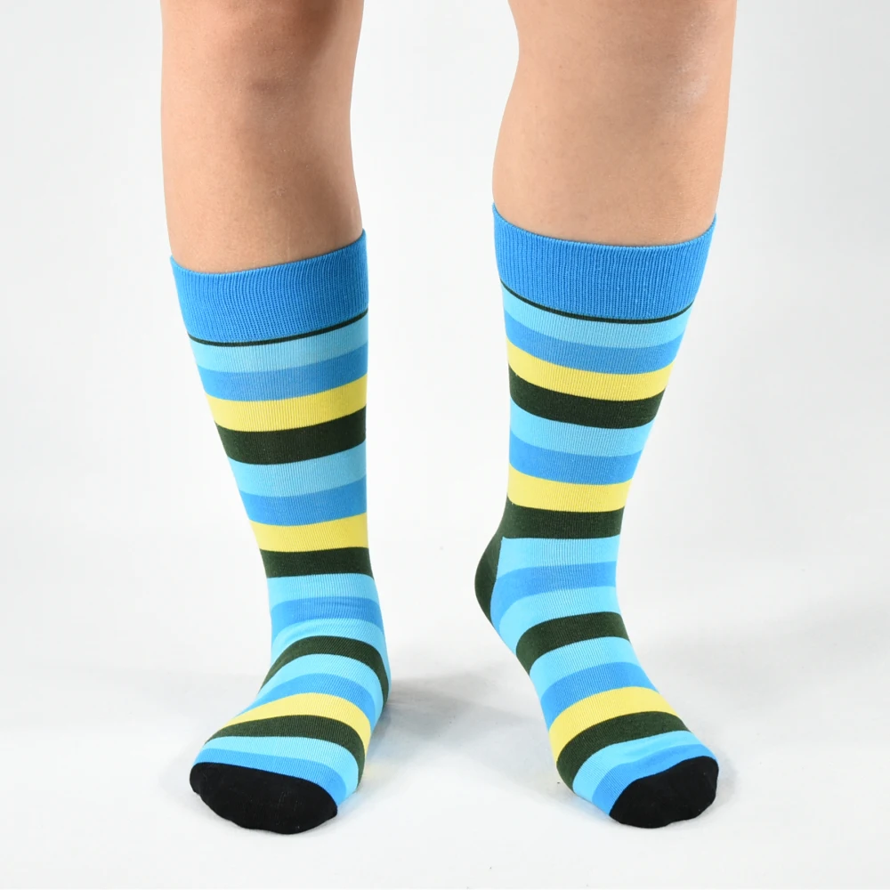 Calcetines Hombre 2019 5 пара/лот роскошные мужские носки в горошек полоску с крутым узором