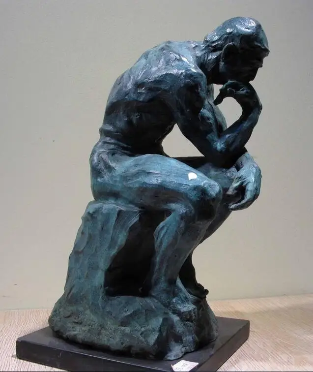 Западное искусство Декор мраморная база медная Бронзовая статуэтка Фигурка