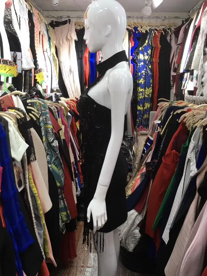 Deavogy 2018 Новый Vestido для соблазнительных женщин на бретелях с блестками эластичное