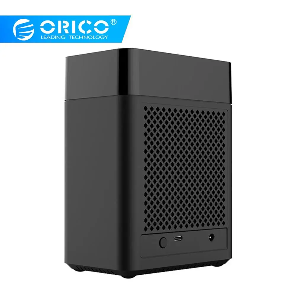 ORICO 2-Bay магнитно-Тип 3,5 дюймовый корпус жесткого диска 3,5 в USB3.1 Gen1 Тип-C HDD чехол Поддержка UASP 12V6. 5A Мощность макс. 20 ТБ