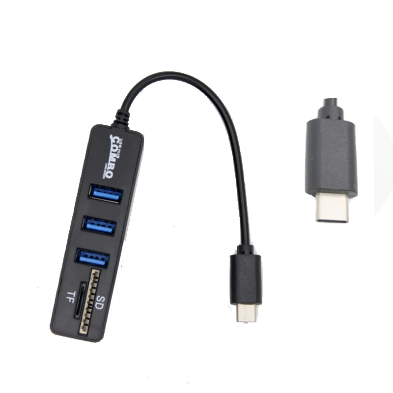 Для Macbook HP Lenovo Matebook USB C адаптер комбинированный 2 0 + SD/TF кардридер ПК ноутбук