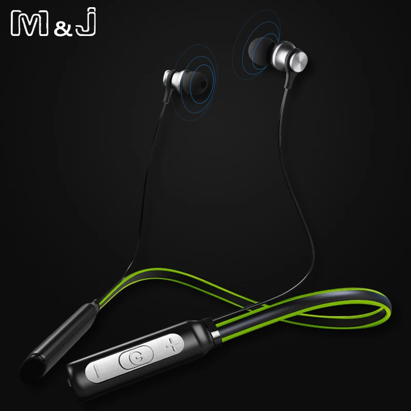 Свернутые стерео беспроводные Bluetooth наушники гарнитура для спорта на открытом