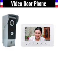 7 inch color lcd screen video door phone intercom doorbell system video doorphone interphone kit 1 monitor 1 door camera