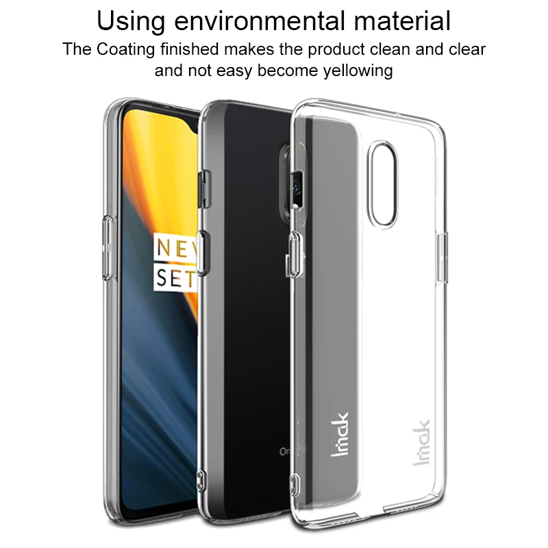 Новинка 2019 прозрачный износостойкий жесткий чехол IMAK из поликарбоната для Oneplus 7 6