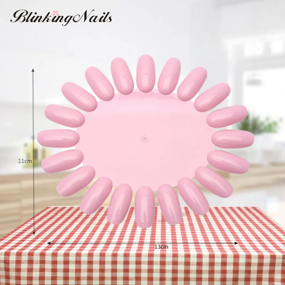 Накладные ногти BlinkingNails белые накладные пластиковые прозрачные диаграмма черные