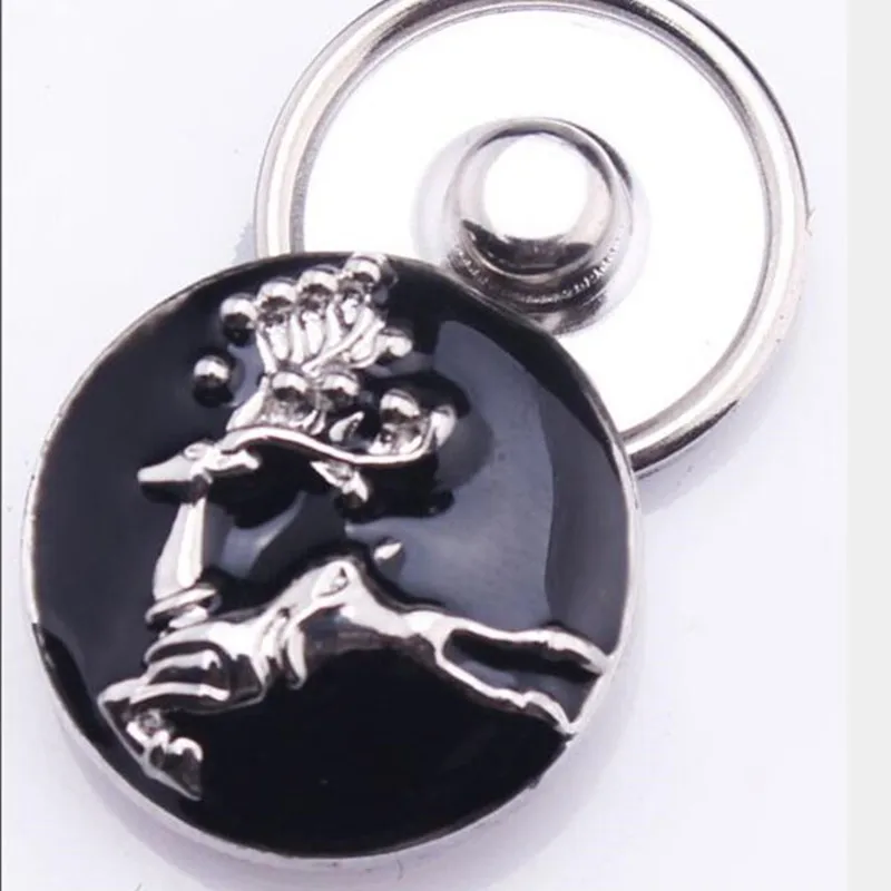 Рождественский лучший подарок металлическая эмаль 18 мм кнопка с оленем для