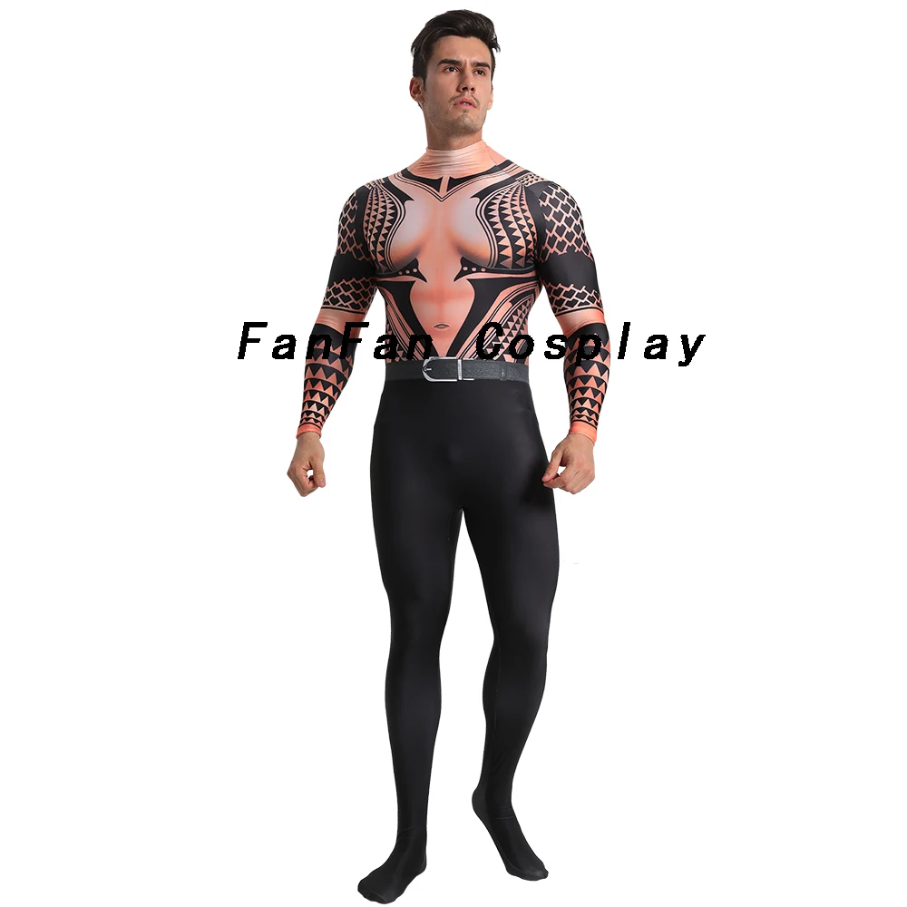 Костюм для косплея Aquaman Zentai артур карри орин боди супергероя костюм комбинезоны