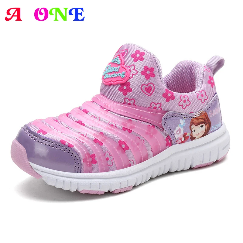 Spring Fall sofia cartoon princess baby girls sneakers for kids skate shoes children fashion Caterpillar | Детская одежда и обувь