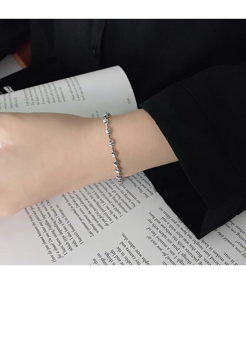 Мужские браслеты SHANICE из стерлингового серебра S925, INS, браслеты-цепочки с кубинским звеном для мужчин и женщин,, ювелирные изделия, подарок в стиле панк