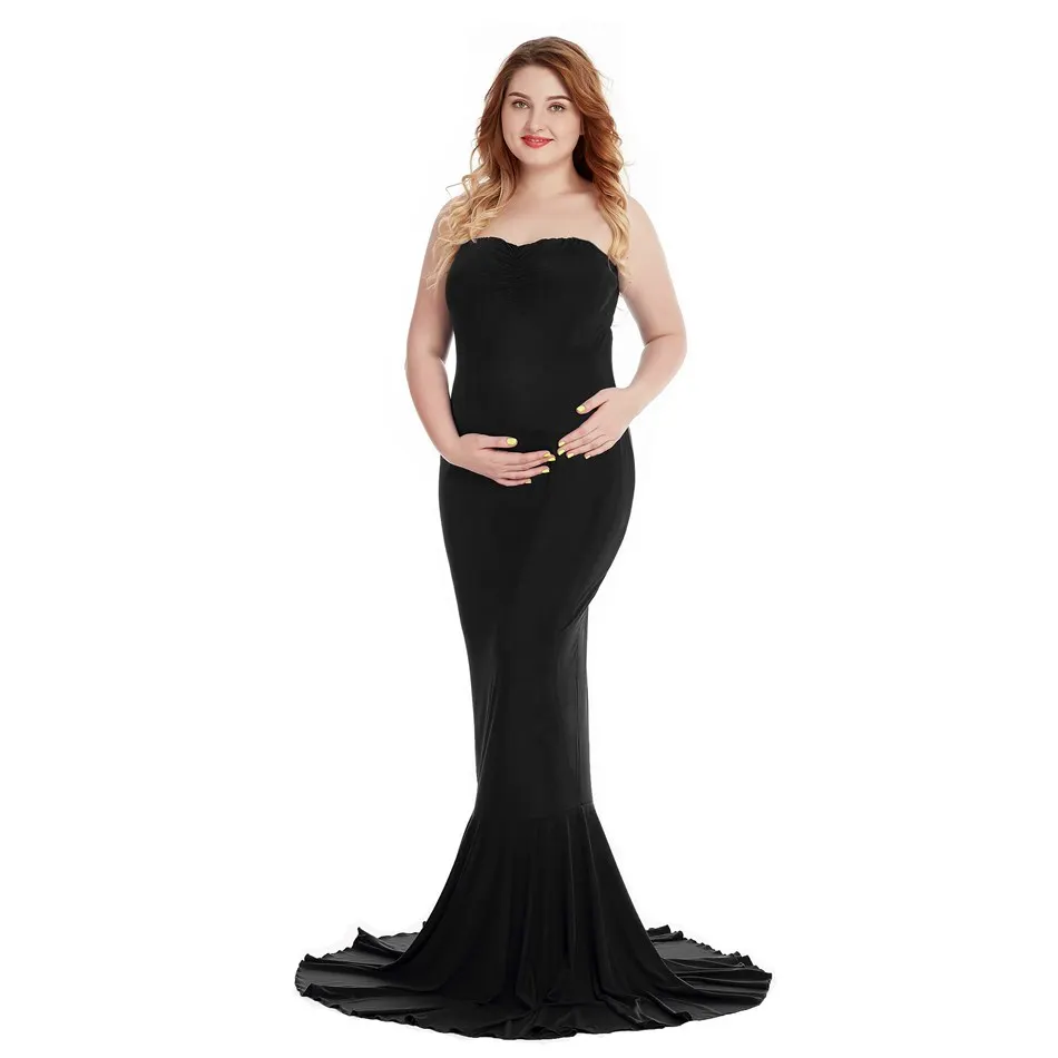 Dress 3 Only VOGUEON Для женщин элегантное платье для беременных фотографии, без рукавов, с застежкой-молнией на спине вечернее Макси-платье для беременных Baby Shower вечерние платья - Цвет: Dress 3 Only