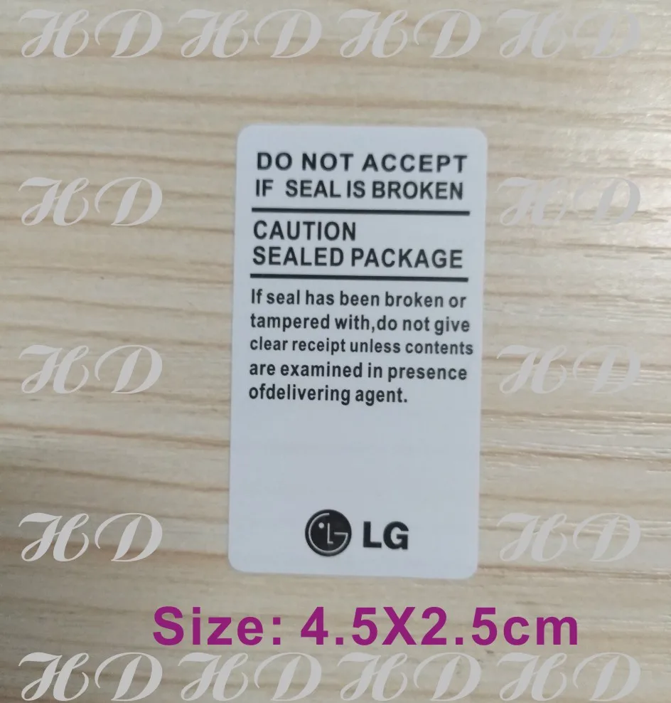 Высококачественная клейкая наклейка 100 шт./лот для LG на этикетку F100 F180 F200 G1 G2 Nexus