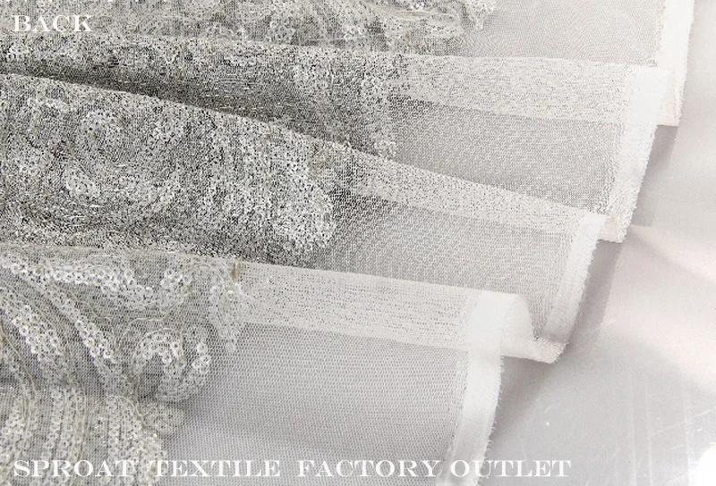 Высокое качество бесплатная доставка Блесток кружевной ткани марлевые для дамы