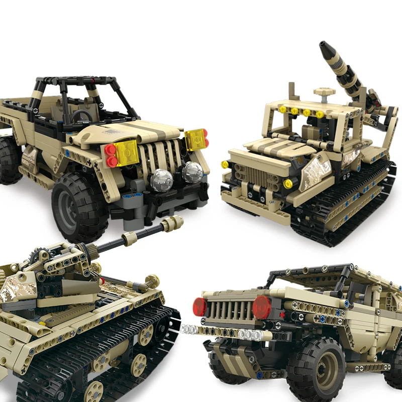 Автомобиль с дистанционным управлением интеллектуальная модель пушки спортивные технологии сборки строительных блоков интерактивные игрушки RC для детей