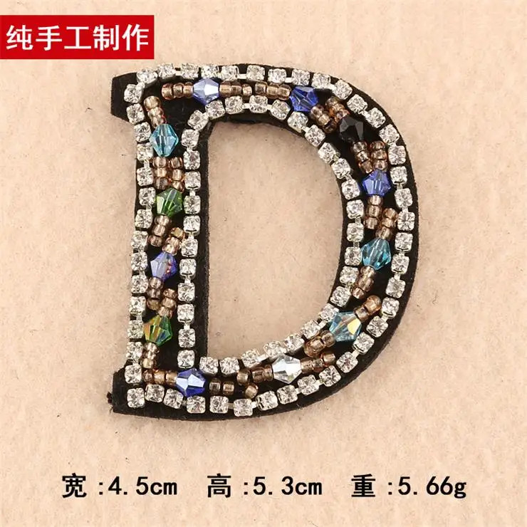 Новое прибытие 10 шт хрустальные стразы с прямой основой Стразы ручной Алфавит