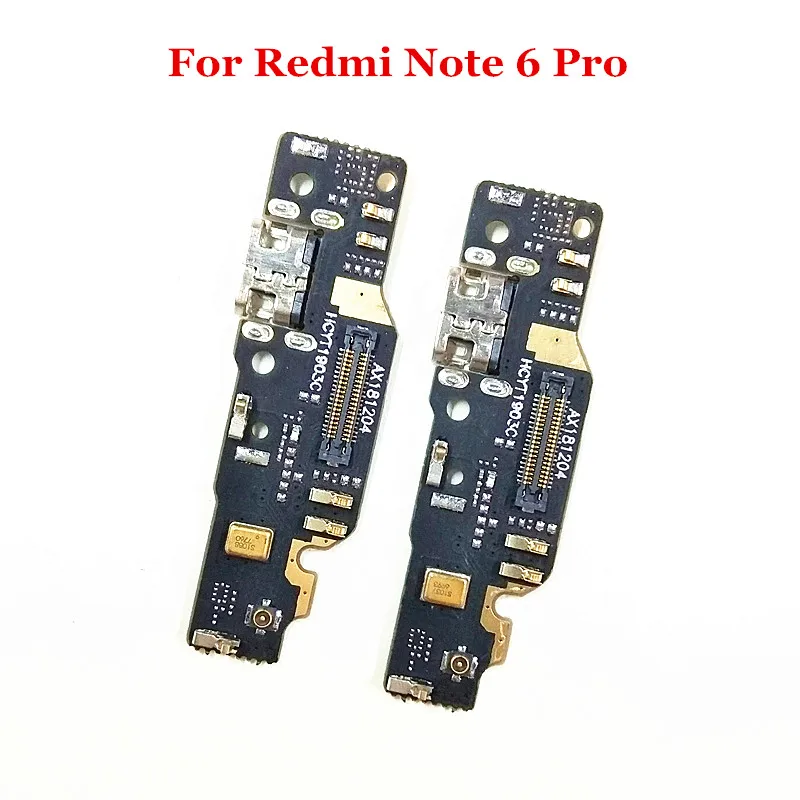 

10x для Xiaomi Redmi Note 6Pro Note 6 Pro USB Зарядное устройство Док-станция коннектор плата зарядного порта гибкий кабель запасные части