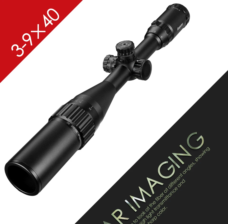 LEAPERS 3-9X40 прицел красный зеленый синий точечный прицел с подсветкой Retical Sight охотничьи прицелы Riflescope тактическая оптическая винтовка