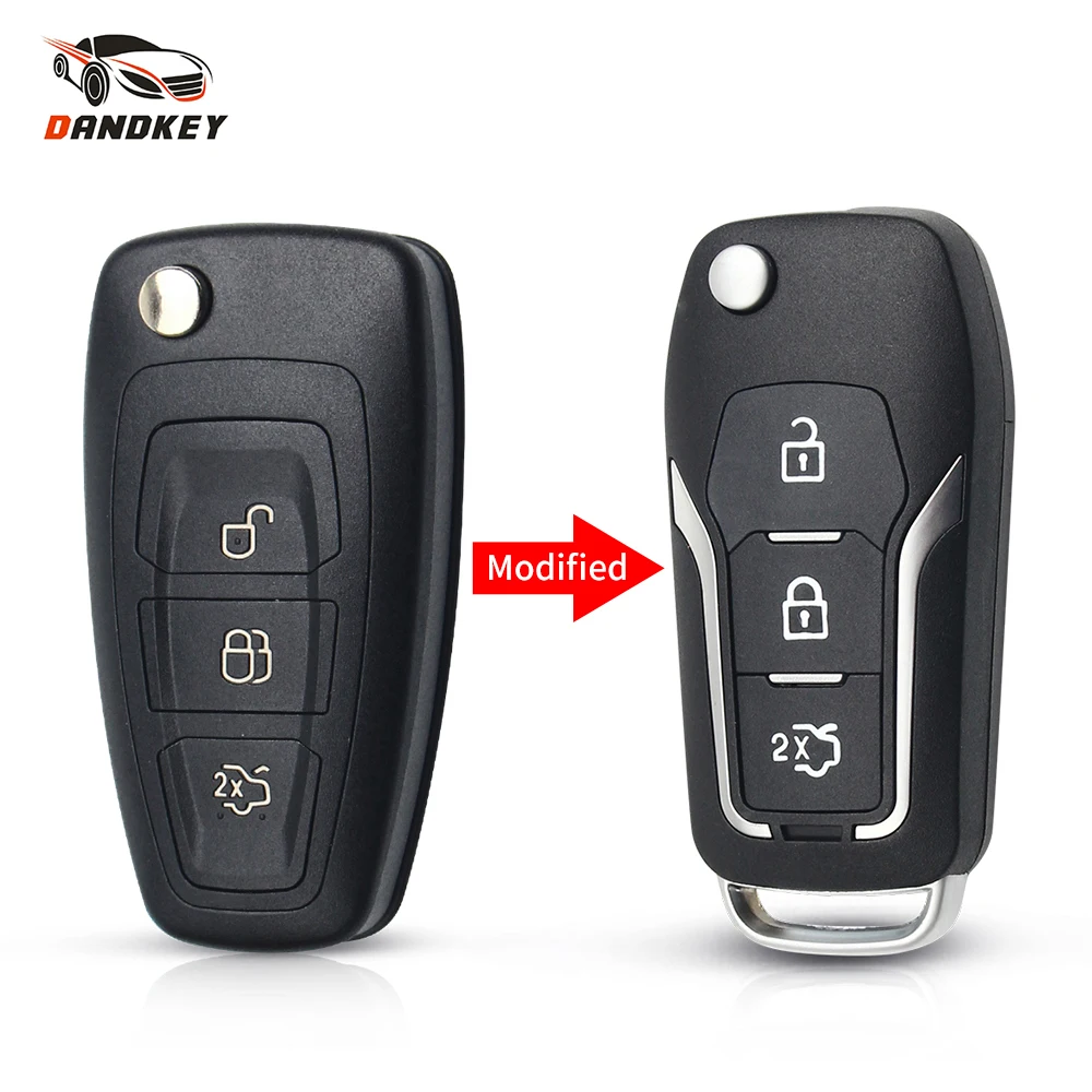Dandkey измененный запасной ключ дистанционного управления для автомобиля складной