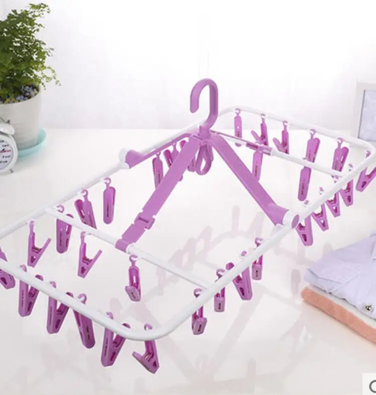 Многофункциональная пластиковая вешалка складной детский зажим для нижнего