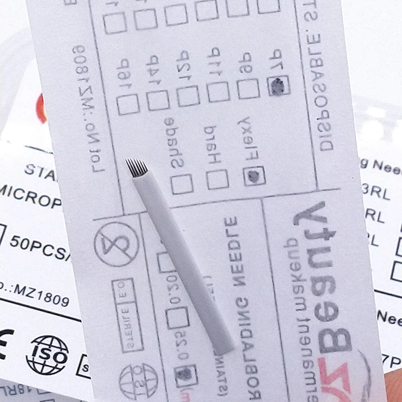 MZ Beauty микроблейдинг иглы для тату Agujas Tebori microblade pmu 3D вышивка расходные материалы в