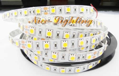 Лучшая цена 5 м/рулон SMD 5050 гибкая светодиодная лента DC 12V 60 Led/M 5M 300LED световая RGB