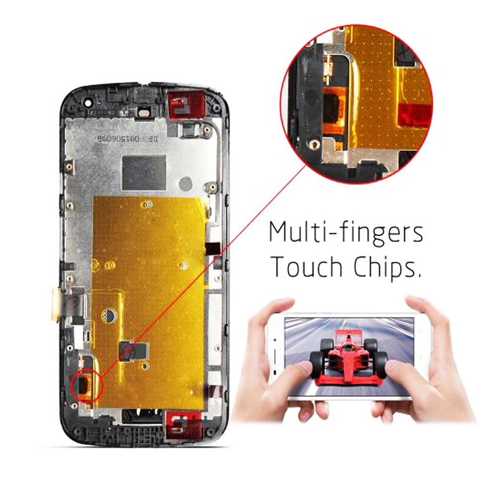 Sinbeda Оригинальный ЖК дисплей для Motorola MoTo G2 G + 1 XT1063 XT1069 XT1068 экран сенсорный