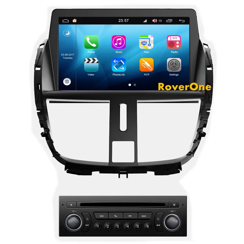 Для peugeot 207 DVD gps навигации Авторадио Android 8 0 для CC SW Автомобиль Радио Стерео