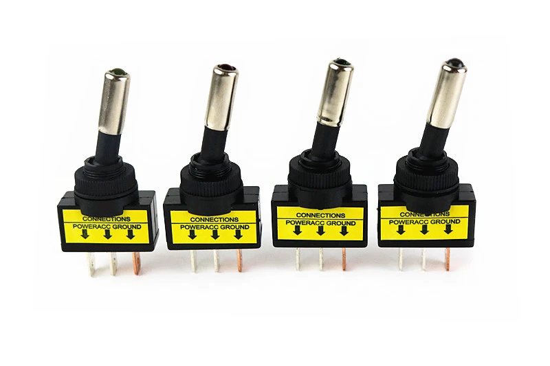 ASW-15D 12V 20A светодиодный автоматический переключатель тумблер с кулисным