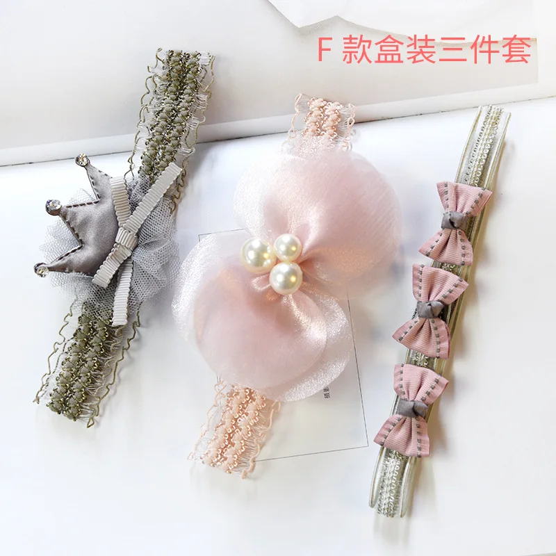 Три подарочных коробки лента для волос детей повязка на голову из