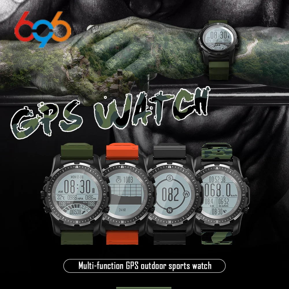 696 Новый S966 gps компас спидометр спортивные часы Bluetooth Монитор Сердечного Ритма