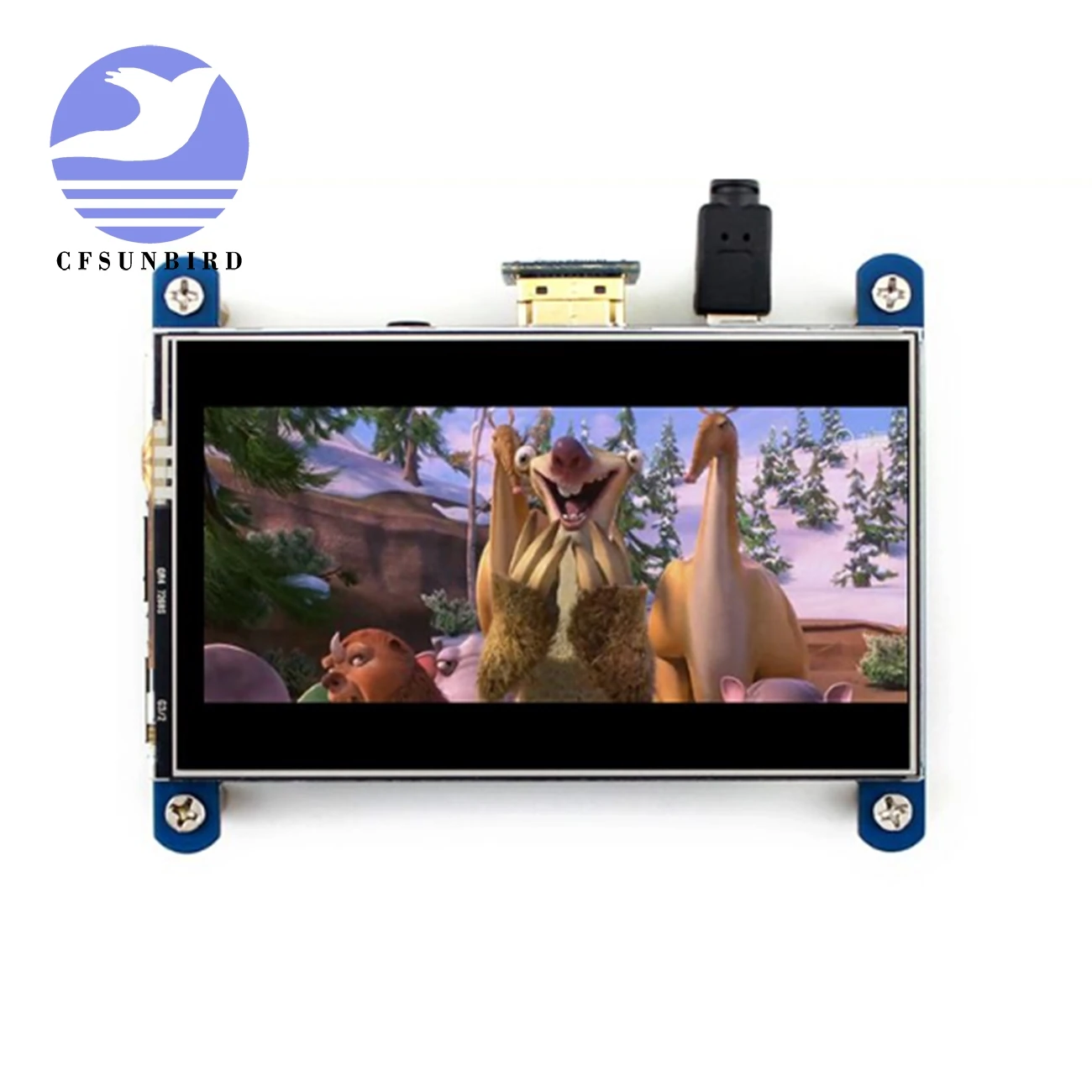 Новый дисплей для Raspberry 4 дюйма HDMI LCD резистивный сенсорный экран IPS 800x480