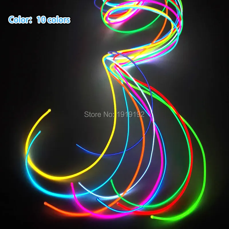 Светодиодная неоновая светящаяся веревка для украшения игрушек/одежды 2 3