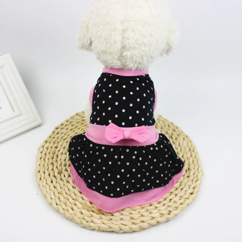 Летняя одежда для домашних питомцев принцессы платье на весну лето юбка