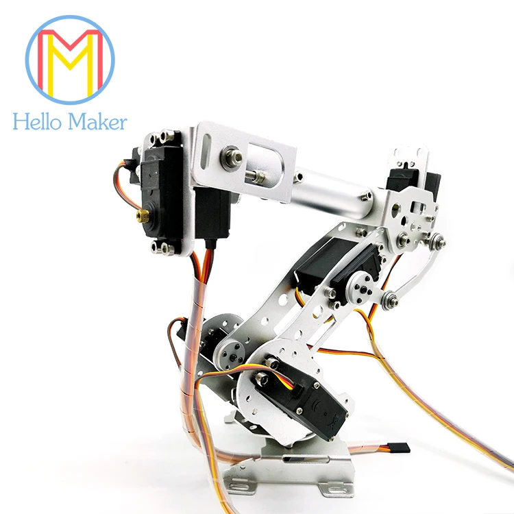 DIY 7DOF Robot Arm A4 7 осей сервопривод с высоким крутящим моментом механический