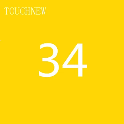 34 TOUCHNEW на заказ, одноцветные эскизные маркеры на спиртовой основе, двойная головка, кисть, маркеры, ручка для рисования, манга, товары для рукоделия, маркеры - Цвет: 34