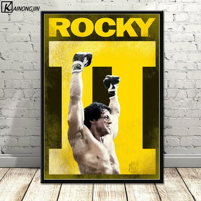 Плакат Рокки Бальбоа Бокс горячий фильм Stallone плакаты и принты Холст Живопись стены Искусство картина для гостиной домашний декор