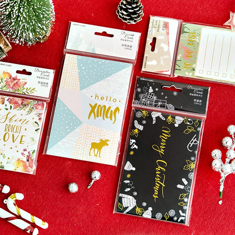 Рождественские разделители для ноутбука из фольги и золота ежедневника