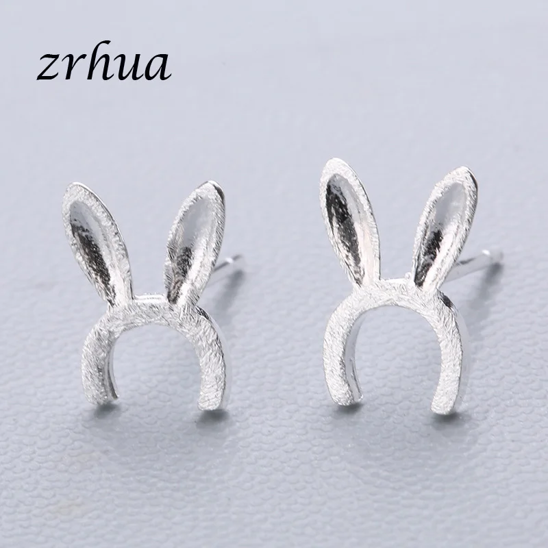 ear ZRHUA 925 пробы серебряные сплайсинга милые серьги-гвоздики с животными для женщин повседневные Девушки Brincos личность Стерлинговое Серебро-ювелирные изделия - Окраска металла: ear