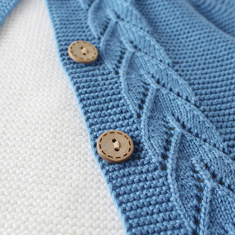 fashion Baby Children's Clothing Girls boys Suit Knitted Wear Cardigan Jacket Bebe Clothes Suits Leaf wool coat |