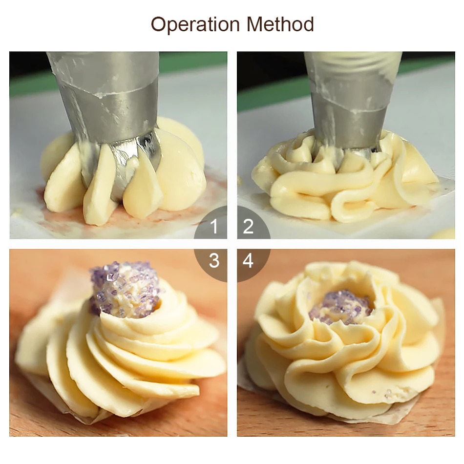 16 шт./набор Кондитерские насадки из нержавеющей стали 304