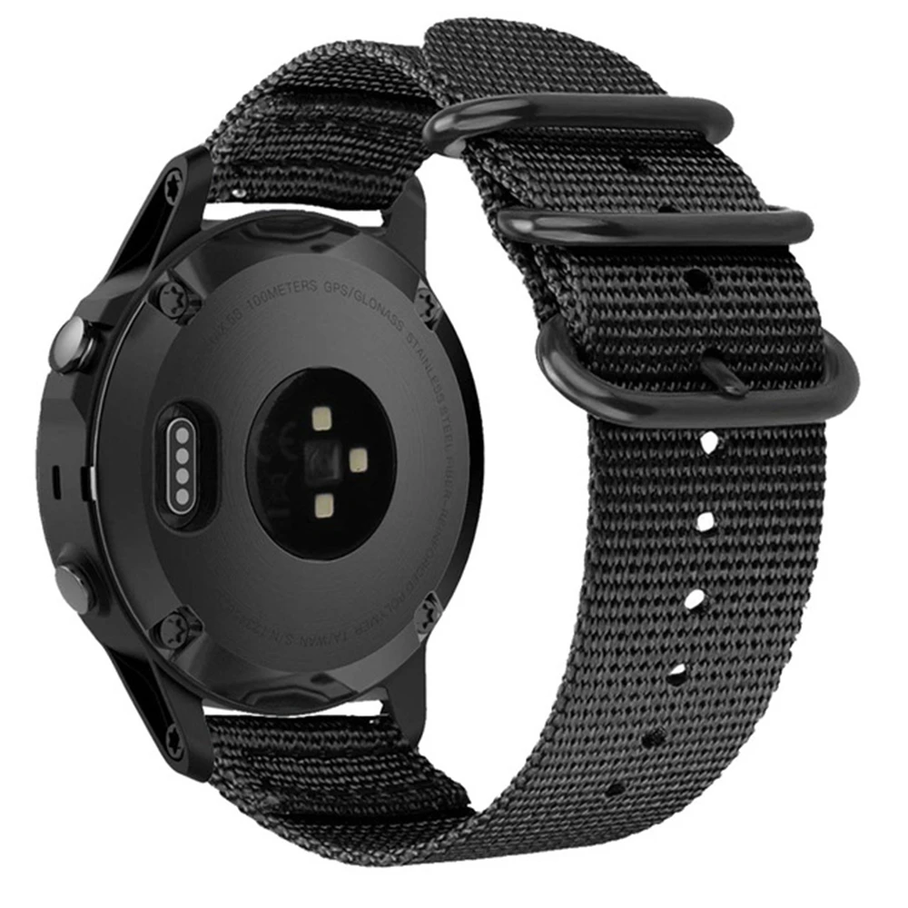 Нейлоновый ремешок TORQUILA 20 мм премиум-класса Nato для Garmin Fenix 5S/5S Plus/Vivoactive 3/Forerunner 645 музыкальный дышащий ремешок для часов