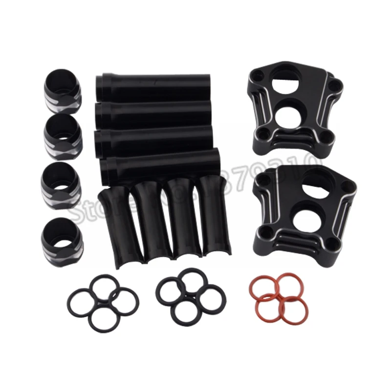 Motorcycle Aluminum Pushrod Tube Covers Front Rear Lifter Tappet Block Cover For Harley CVO Breakout Dyna Twin Cam 1999-2017 | Автомобили