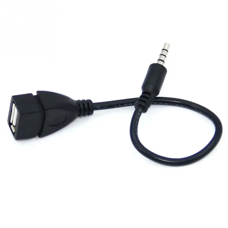 Кабель AUX для автомобиля Адаптер конвертера OTG с разъемом 3 5 мм на USB 2 0|Кабели VGA| |