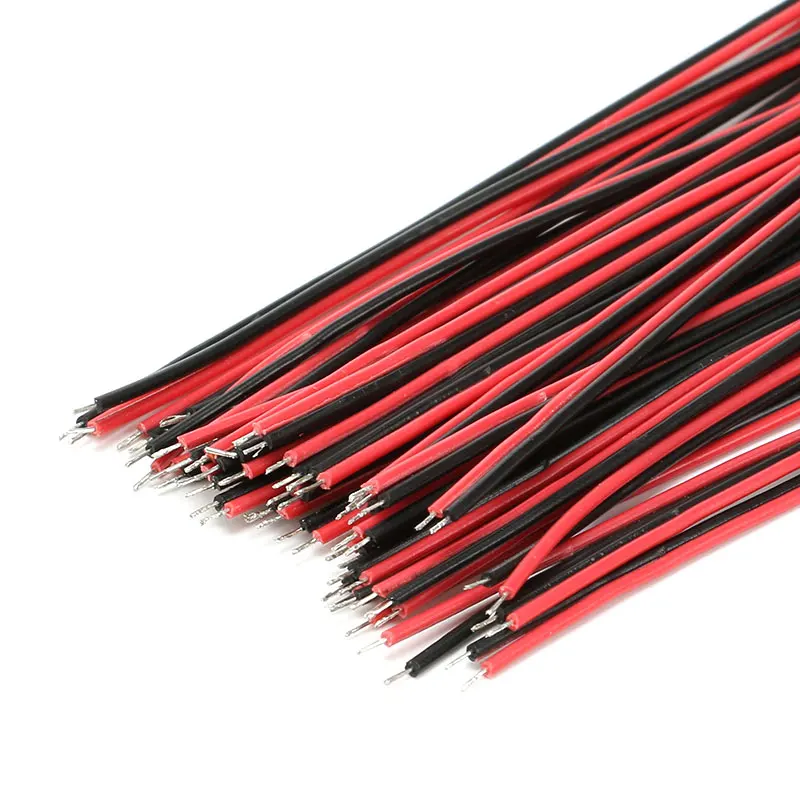 50 шт./лот красный черный Abreast Line 26AWG 80 мм 150 длина светодиодная леска
