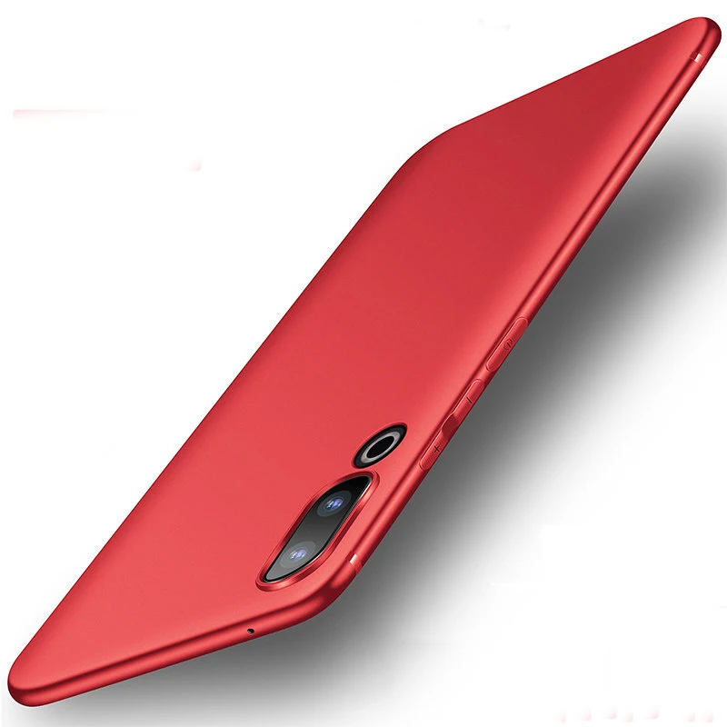 red Meizu 16 S чехол матовый Мягкий ТПУ чехол-книжка Mofi Meizu 16 S чехол силиконовый черный тонкий защитный 6," Meizu 16 S чехол для телефона - Цвет: red