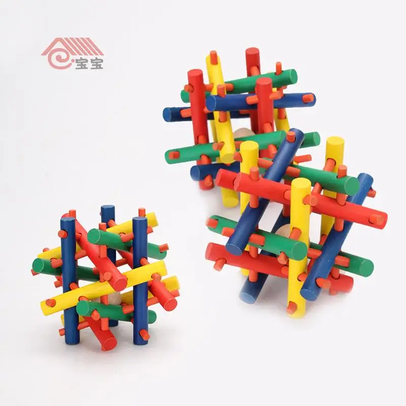 LQT15cw120004 wooden pet toy colorful rabbit hollow out ball | Дом и сад