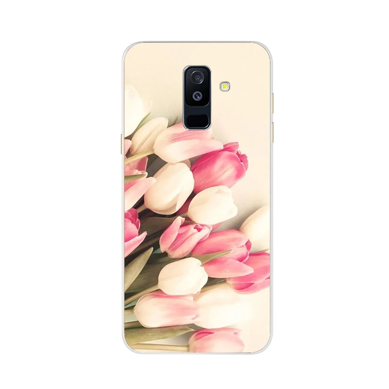 Многоцветный Для samsung Galaxy A6 чехол 5,6 'Мягкий силиконовый чехол для телефона чехол s для samsung A 6 Plus A 600 610 F Сумочка для телефона чехол - Цвет: Многоцветный